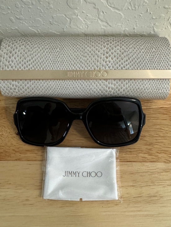 Jimmy Choo Women\'s  SAMMI GS 8079O Black Fashion Square Sunglasses 55mm.… main image 9